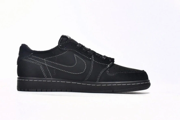 Rep Low 1 Black OG DM7866-001 x Air Scott Phantom Travis Jordan 0731